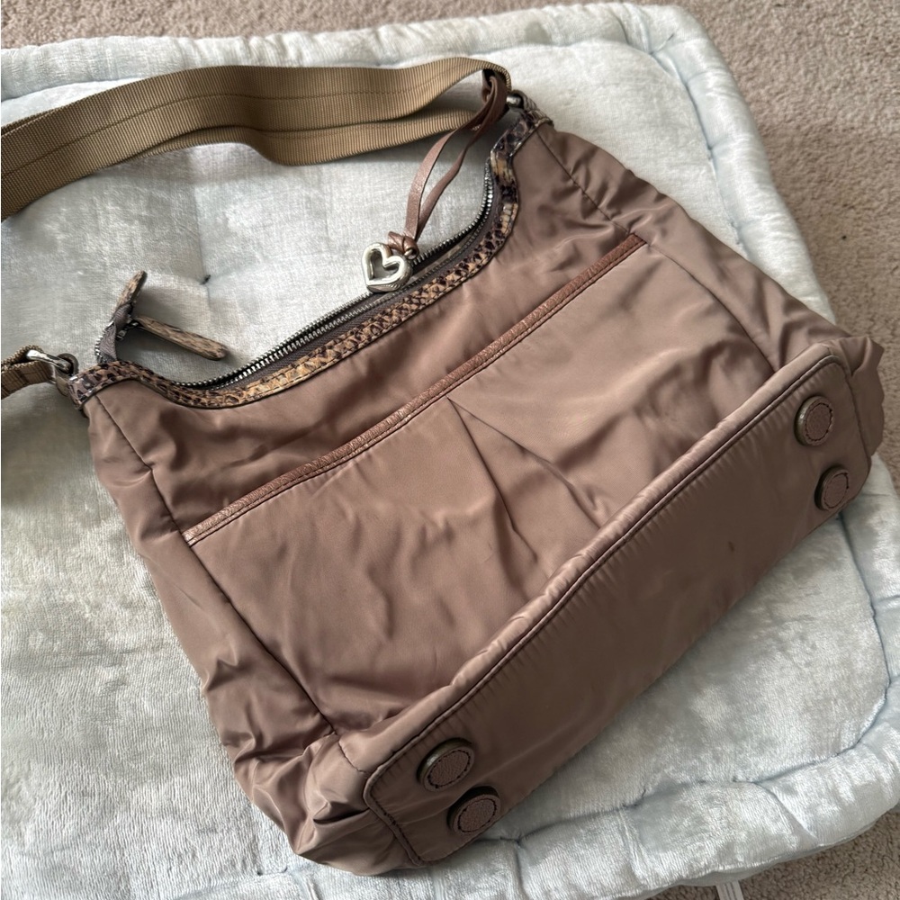 Brighton Brown and Tan Crossbody Bag - Picture 3 of 5